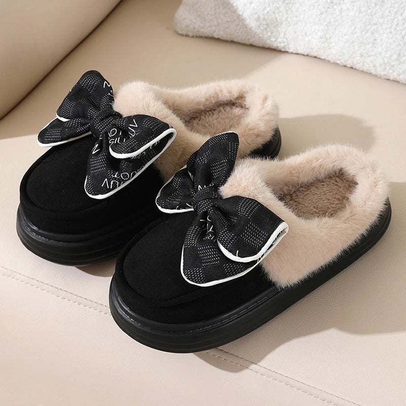 Women Winter Lovely Toe Wrap Slippers