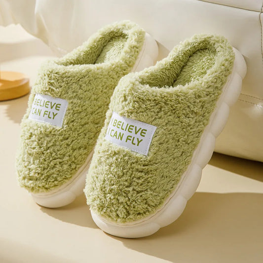 Unisex Fluffy Cotton Slippers