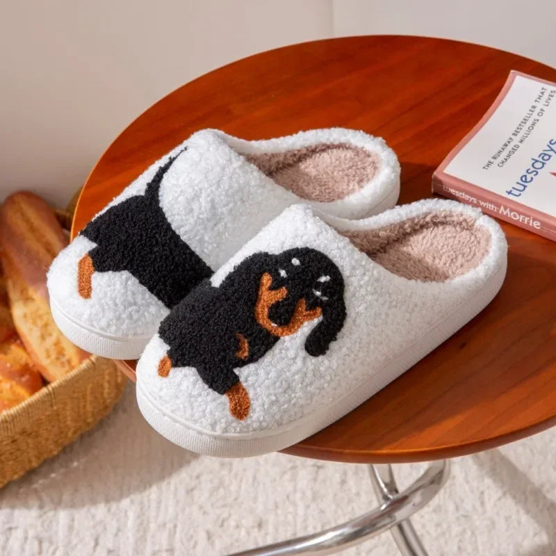 Dachshund Cotton Slippers