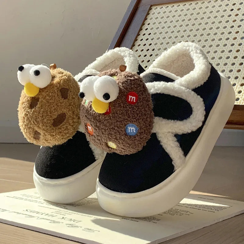 Plush Cotton Slippers For Women