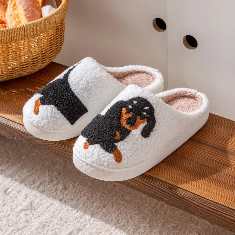 Dachshund Cotton Slippers