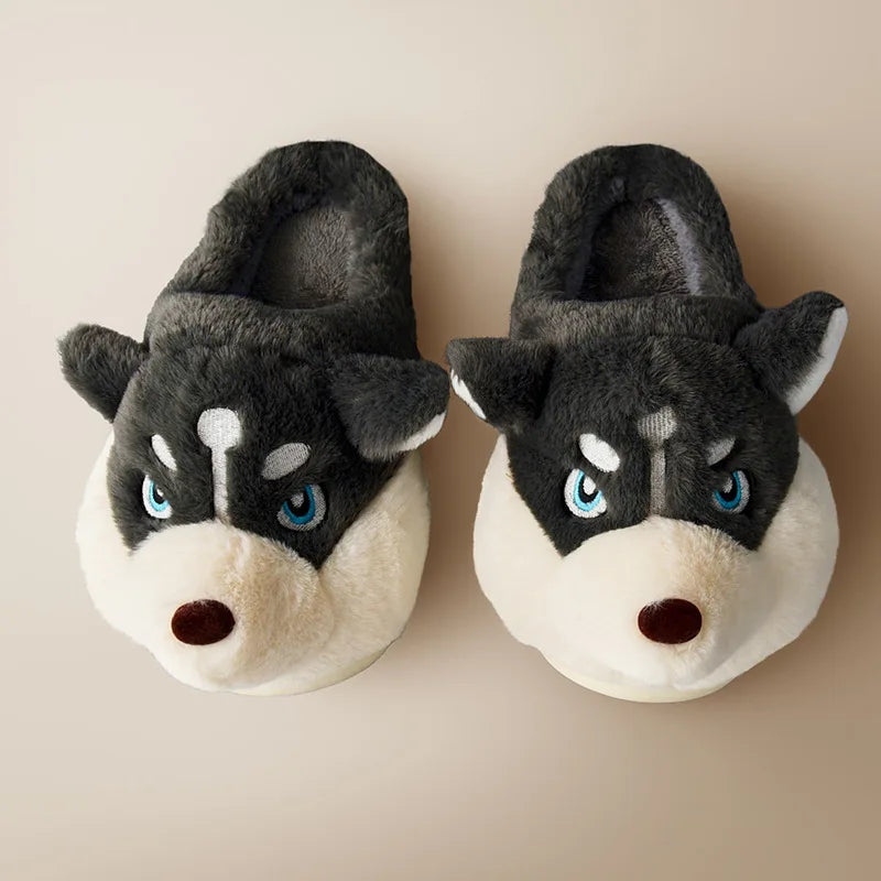 Cartoon Dog Winter Warm Shoes