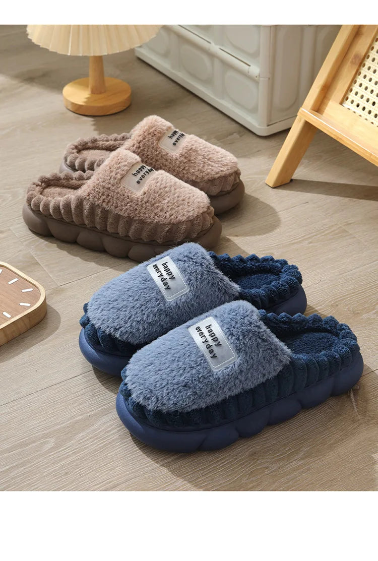 Men's Fuzzy House Slippers