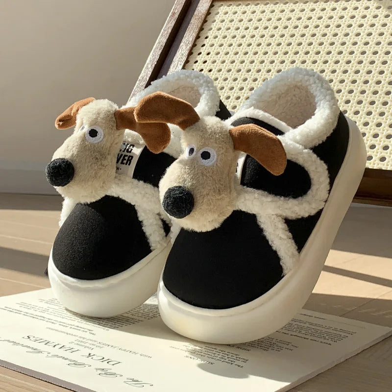 Plush Cotton Slippers For Women