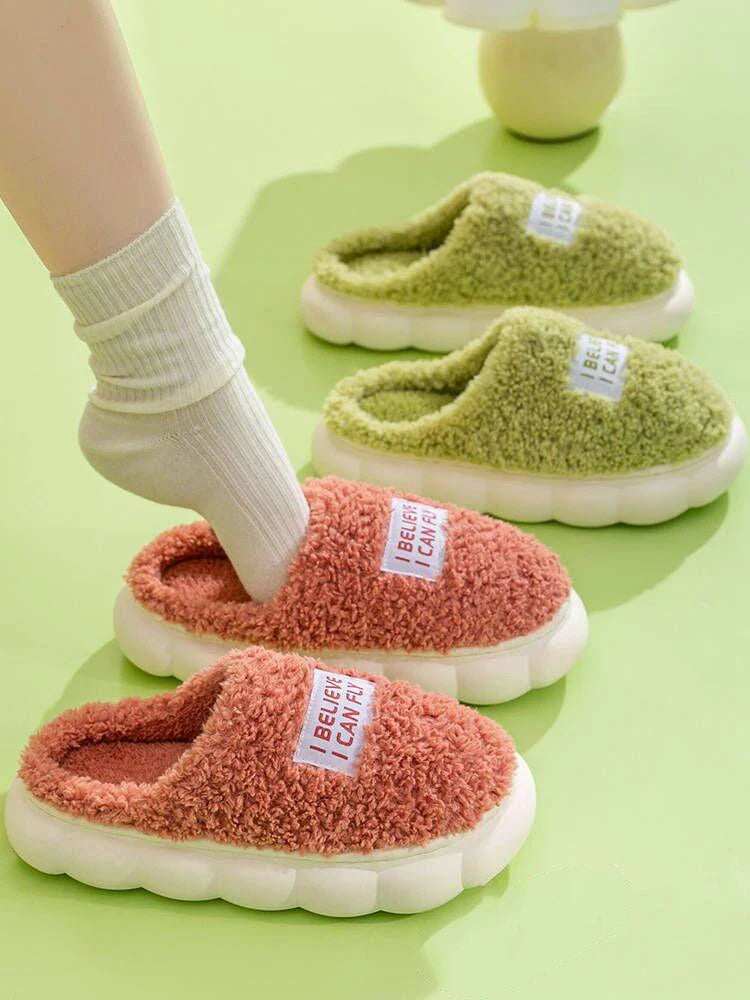 Unisex Fluffy Cotton Slippers