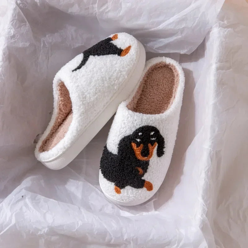 Dachshund Cotton Slippers