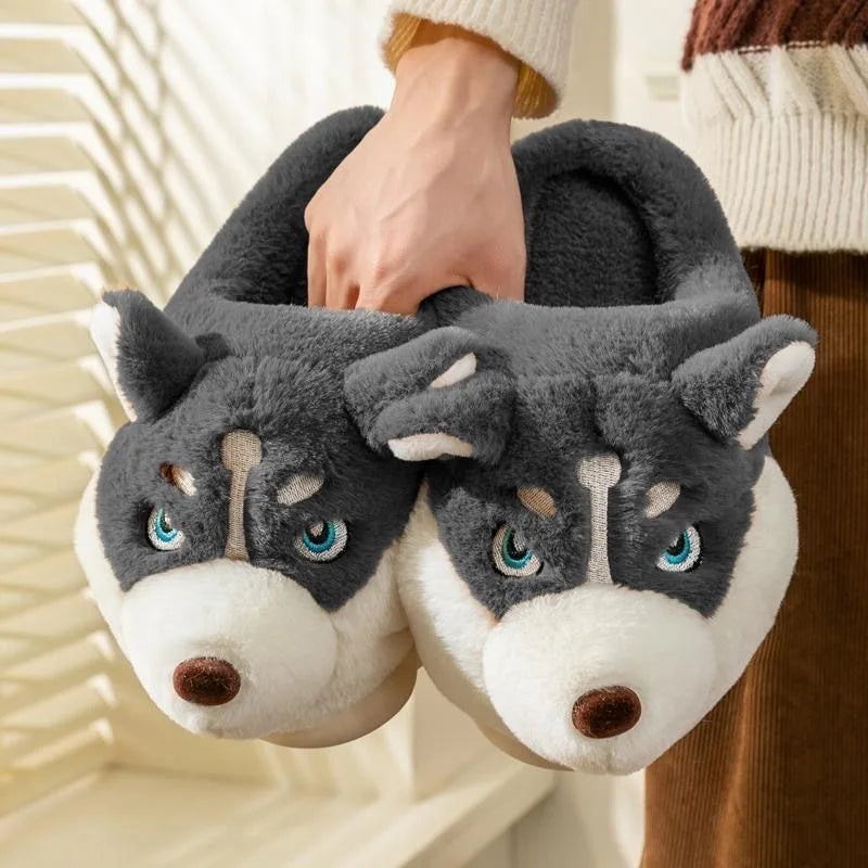 Cartoon Dog Winter Warm Shoes