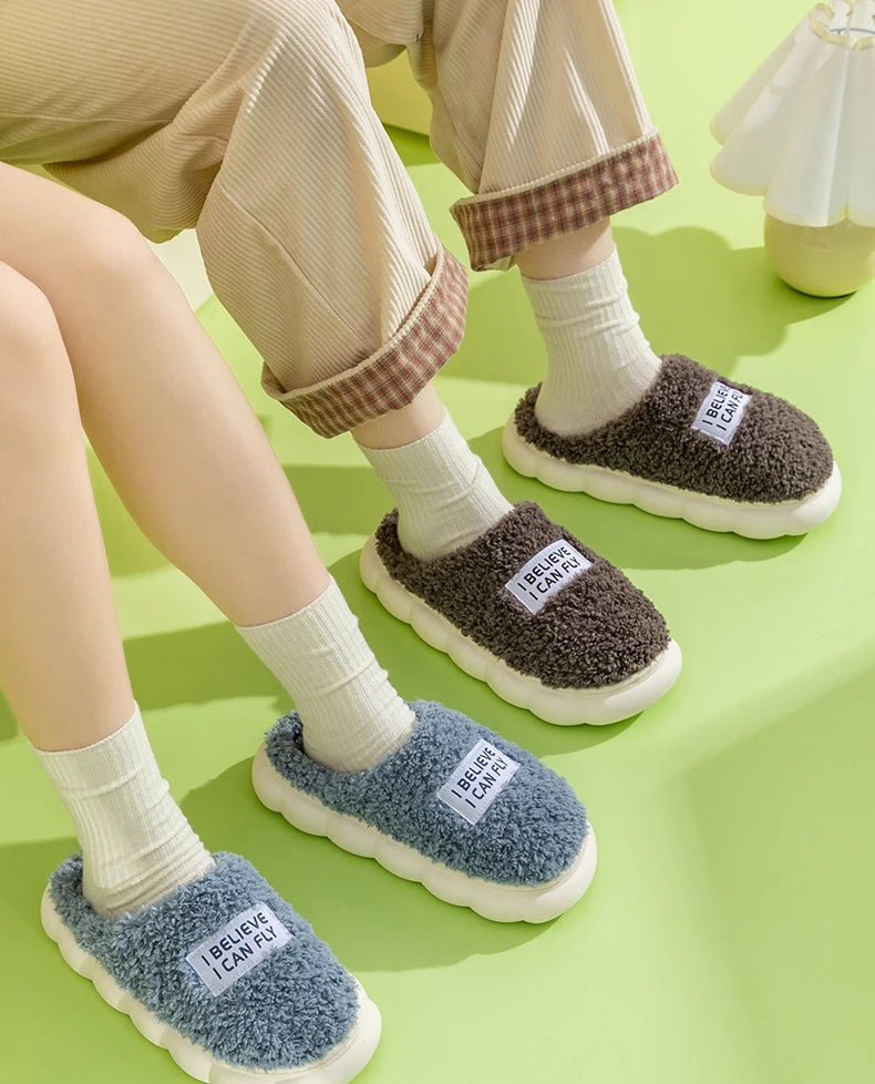 Unisex Fluffy Cotton Slippers