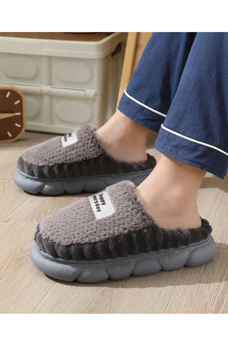 Men's Fuzzy House Slippers