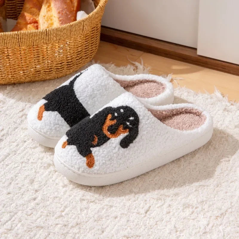 Dachshund Cotton Slippers