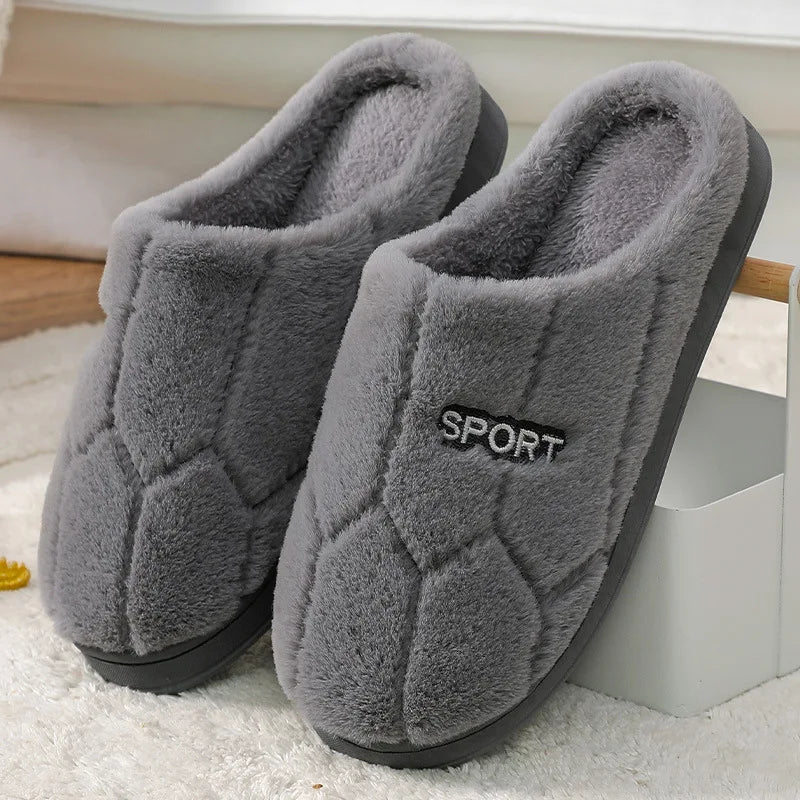 Winter Faux Fur Solid House Shoes