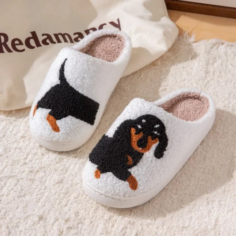 Dachshund Cotton Slippers