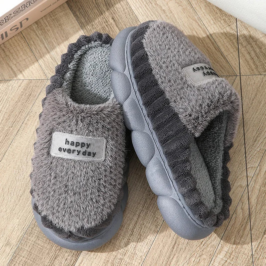 Men's Fuzzy House Slippers