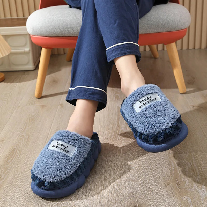 Men's Fuzzy House Slippers