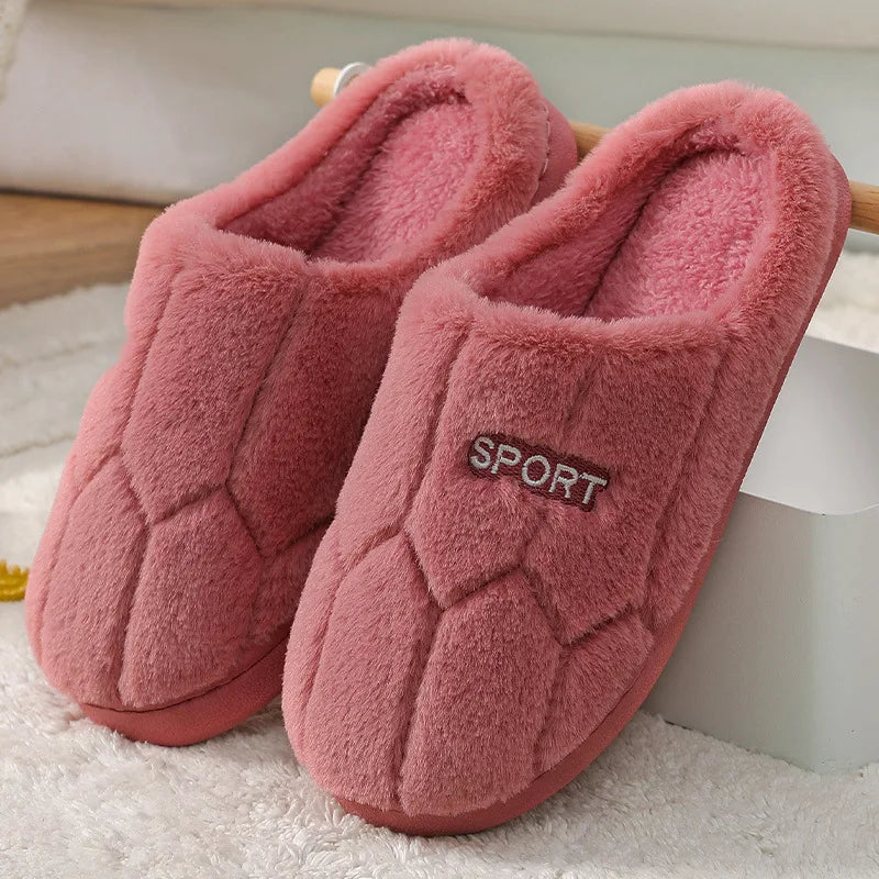 Winter Faux Fur Solid House Shoes