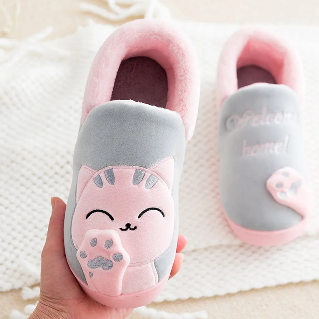 Women Winter Cat In-Home Slippers