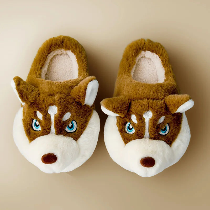 Cartoon Dog Winter Warm Shoes