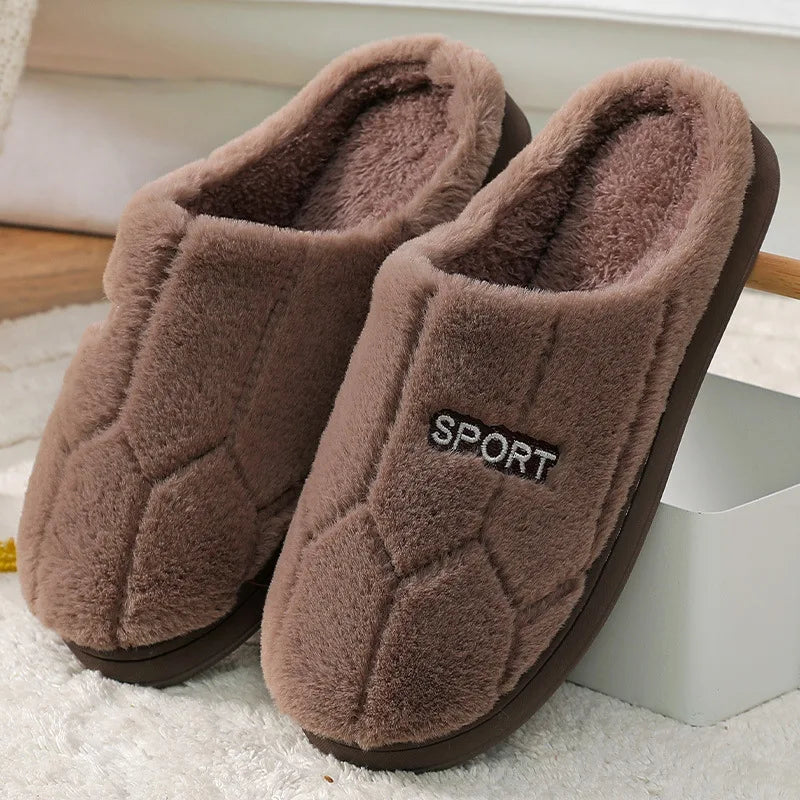 Winter Faux Fur Solid House Shoes