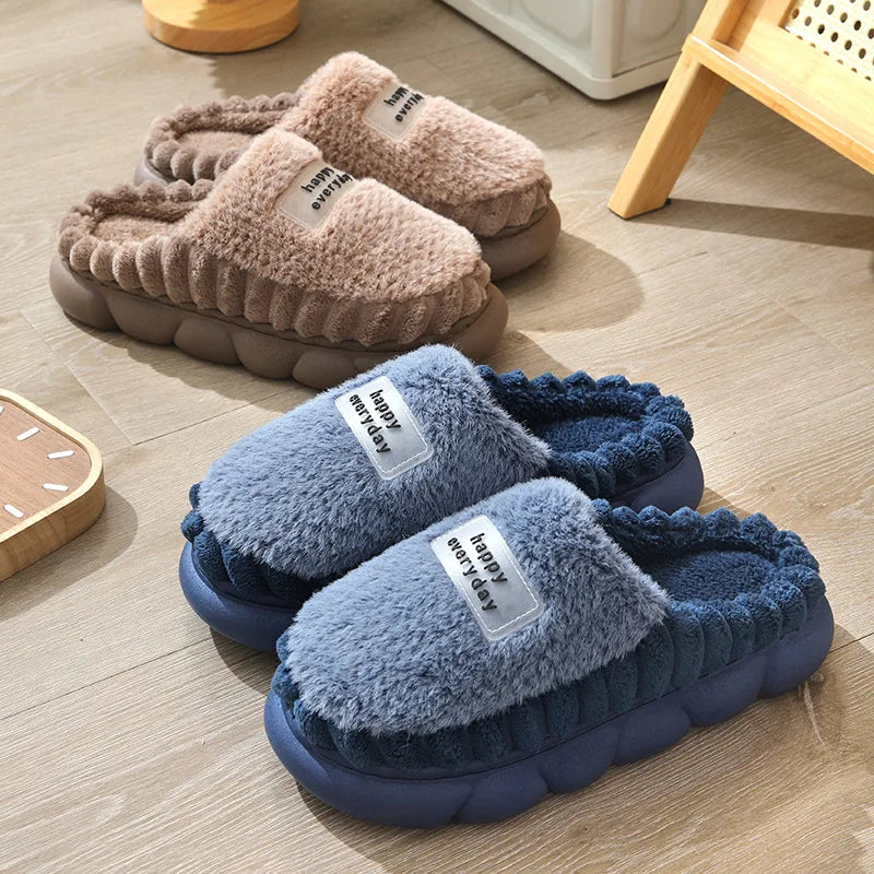 Men's Fuzzy House Slippers