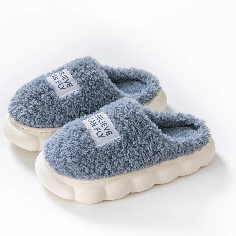 Unisex Fluffy Cotton Slippers