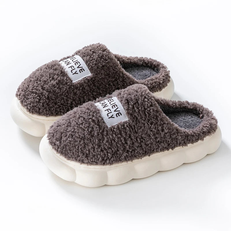 Unisex Fluffy Cotton Slippers