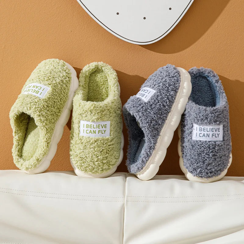 Unisex Fluffy Cotton Slippers